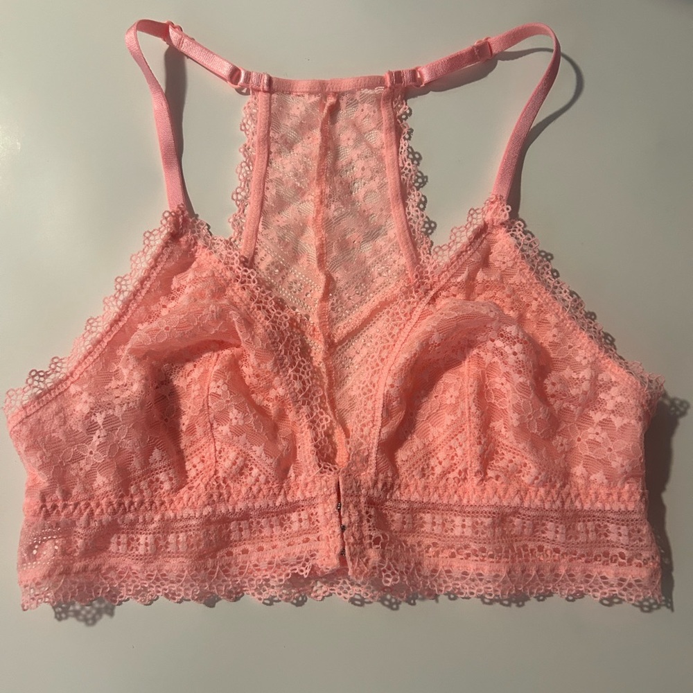Victoria's Secret Coral Lace Bralette